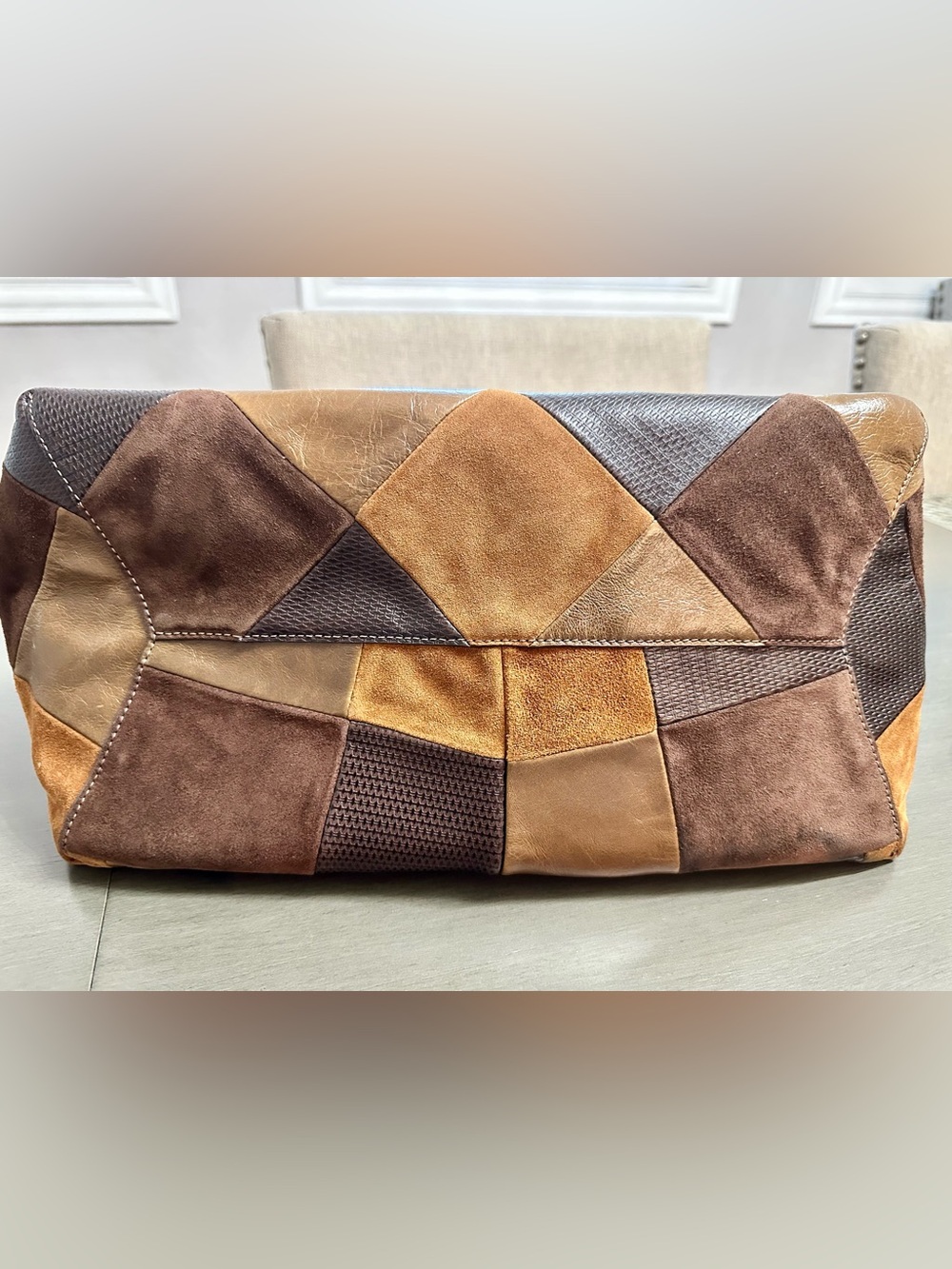 Marc Jacobs Suede Patch Sack Bag - Picture 4 of 7